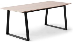Natúr színű bővíthető étkezőasztal tölgyfa dekoros asztallappal 100x210 cm Meza – Hammel Furniture