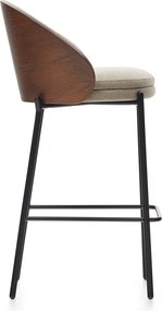 Barna-bézs bárszék (ülésmagasság 65 cm) Eamy – Kave Home