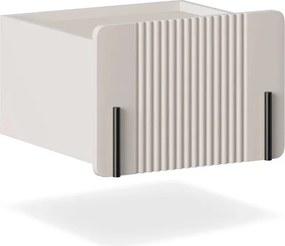 Malmi fali éjjeliszekrény 45 cm fiókkal - kasmír / fekete