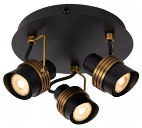 Lucide 34944/13/30 - Spotlámpa TUNDRAN 3xGU10/5W/230V fekete