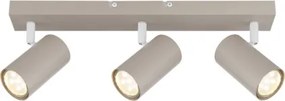 Globo 57911-3SA Mennyezeti lámpa, fém homokszínű, fehér, forgatható/dönthető, HxSzxM: 410x60x120mm, 3x GU10 35W 230V izzók nélkül
