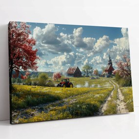 Vászonkép Tavaszi nap a Lengyel Falu ház konyha szoba 100x70