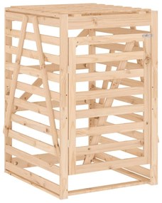 tömör fenyőfa szemeteskuka tároló 84x90x128,5 cm