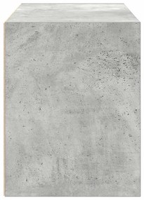 betonszürke szerelt fa szekrény 2 fiókkal 60 x 31 x 40 cm