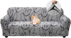 4 személyes kanapé huzat – rugalmas, csúszásgátló