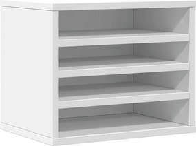 vidaXL fehér szerelt fa asztali szervező 36 x 26 x 29,5 cm