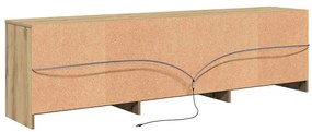 TV szekrény fiókkal Barna 181 x 34 x 50 cm Faanyag