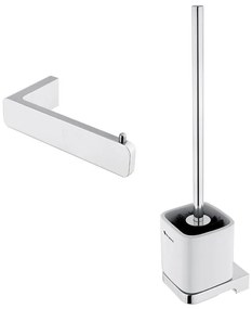 NIMCO MA készlet-94KN-26 - Falra szerelhető WC kefe és wc papír tartó MAYA króm