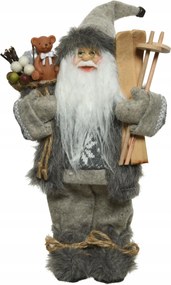 Mikulás figura karácsonyi dekoráció 30cm