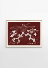 Poszter 70x50 cm Sam Shopping – Lucia Tuffley – The Poster Club