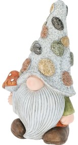 Kerti törpe lĂ©gyölĆ galĂłcĂĄval, polirezin, 23 x 17,5 x 41 cm, magassĂĄg 41 cm