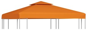 narancssárga csere pavilon ponyvatető 310 g/m² 3 x 3 m
