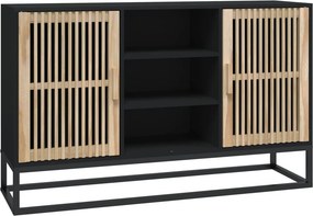 vidaXL fekete szerelt fa tálalószekrény 105 x 30 x 65 cm