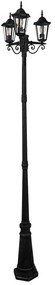 Polux Kültéri lámpa 3xE27/20W/230V IP43 2,58 m fekete 313423