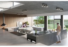 Spotlámpa MERIDA 4 4xGU10/40W/230V fekete