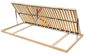 Rugalmas lamellás ágyrács oldalra nyíló pántokkal ODENSE 90x200 jobb