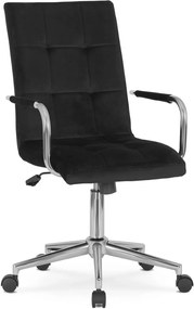 Irodai Forgószék Fekete Bársony Kárpittal. BOSTON