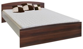 Kétszemélyes ágy 60341 dió / fehér