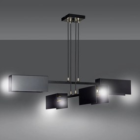 Emibig modern függeszték tolos fekete arany emi633/4