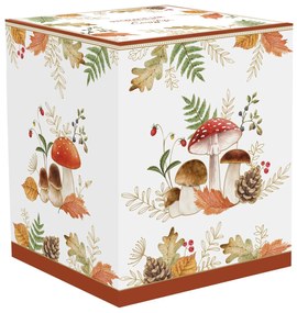 Őszi mintás porcelán gomba alakú konyhai tároló Autumn Breeze