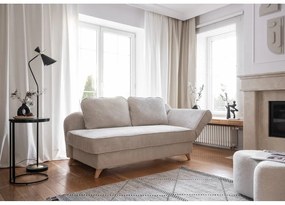 Bézs kordbársony heverő (jobb oldali) Chic Charlotte – Miuform