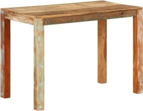 vidaXL tömör újrahasznosított fa étkezőasztal 110 x 55 x 76 cm