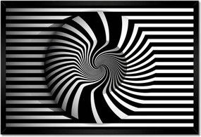 Poszter keretben 60x40 Absztrakt fekete-fehér