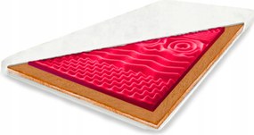 120x160-as masszírozó kókuszmatrac, antibakteriális topperrel, stabil H3 keménységű, 5 cm vastag