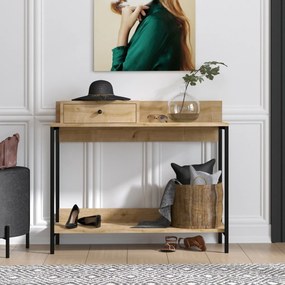 Alix Sapphire Oak konzolasztal
