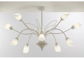 Jupiter 2061 - Rúdon függő csillár GLORIOSA 10xG9/14W/230V krémszínű