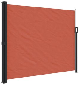 terrakotta behúzható oldalsó napellenző 160 x 600 cm