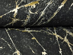Tapéta fekete arany kő márvány vastag mosható tapéta flizelina