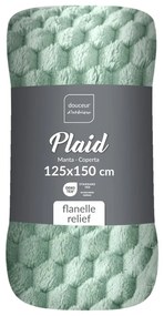 Világoszöld mikroflanel takaró 125x150 cm Mini Frosty – douceur d'intérieur