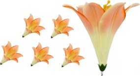 6X Liliom Tubus Művirág Termék fej nagy 16cm Liliom Művirág