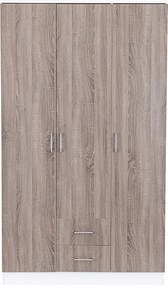Miami gardróbszekrény 120x205 cm yorki tölgy-fehér