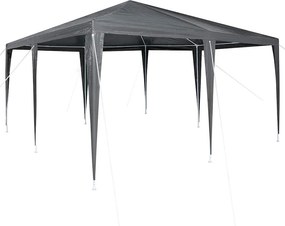 vidaXL Partysátor Antracit 400 x 400 x 266 cm Poliészter és Acél