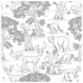 Papír gyerek tapéta 100 cm x 280 cm Animals – Dekornik