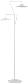 Kétégős fehér fém LED asztali lámpa 140 cm GALETTI Beliani