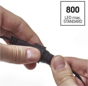 LED Karácsonyi kültéri lánc 100xLED/15m IP44 meleg fehér