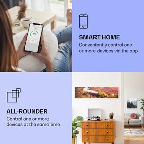 Klarstein Wonderwall Air Art Smart, infravörös hősugárzó, 120 x 30 cm, 350 W, vonat