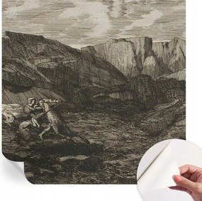 Dekoratív öntapadós fotótapéta Hálószobába Hegyi utazás 250x250 cm