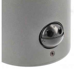 Lámpa Kerti lámpatest CORTA-AU PIR, E27, MAX.25W, IP44, AC220-240V, 50-60Hz, gyertya, felső, grafit