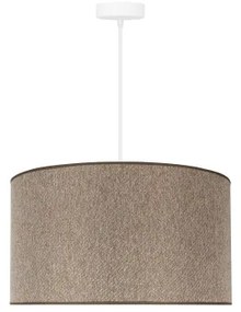 Duolla - Csillár zsinóron ROLLER ECO RECYCLING 1xE27/15W/230V átm. 45 cm barna