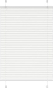 vidaXL pliszírozott redőny Fehér 90x150 cm szövetszélesség 89,4 cm