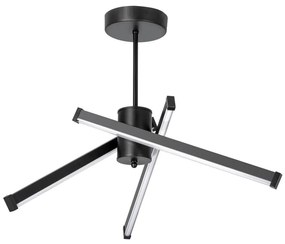 LED Csillár rúdon 3xLED/10W/230V 3000-6500K átm. 62 cm fekete