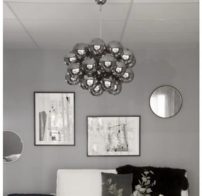 ByRydens 4200650-4505 - Csillár zsinóron GROSS GRANDE 8xG9/4W/230V füstös/fekete