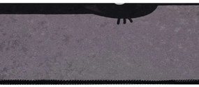 Fekete-szürke fürdőszobai kilépő szett 2 db-os 60x100 cm Comfort – Foutastic