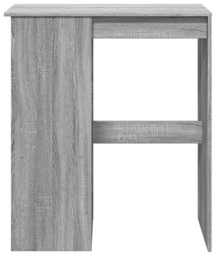 szürke sonoma szerelt fa bárasztal tárolókkal 90x47,5x103,5 cm