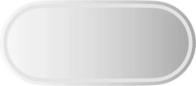 vidaXL ovális LED-es fürdőszobai tükör 100 x 45 cm