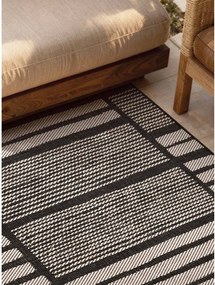 Fekete-krémszínű kültéri-beltéri szőnyeg 160x230 cm Haringey Allington – Ted Baker